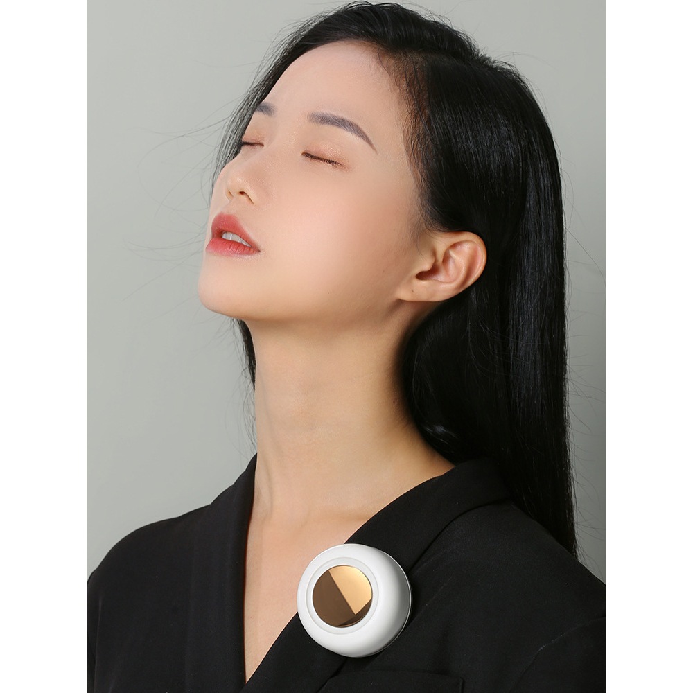 Quạt mini kẹp, màu macaron, quạt mini USB đeo ngang eo, quạt không cánh, độ ồn thấp.
