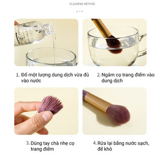 Nước rửa cọ / mút tán kem nền- sử dụng kèm máy rửa cọ tự động Lokykin