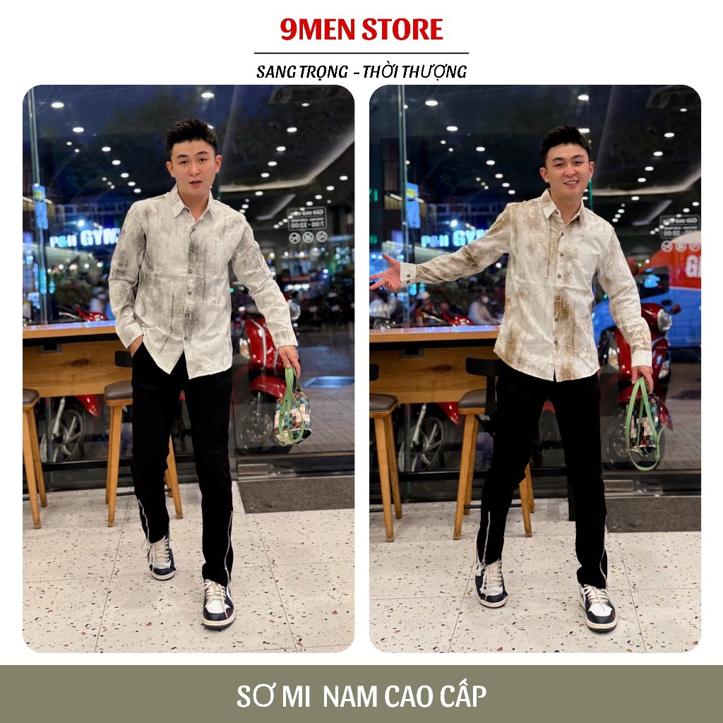 Sơ Mi Nam Trơn Vải Cotton Wash Hàn Quốc Cao Cấp Thấm Hút Mồ Hôi Sang Trọng 04