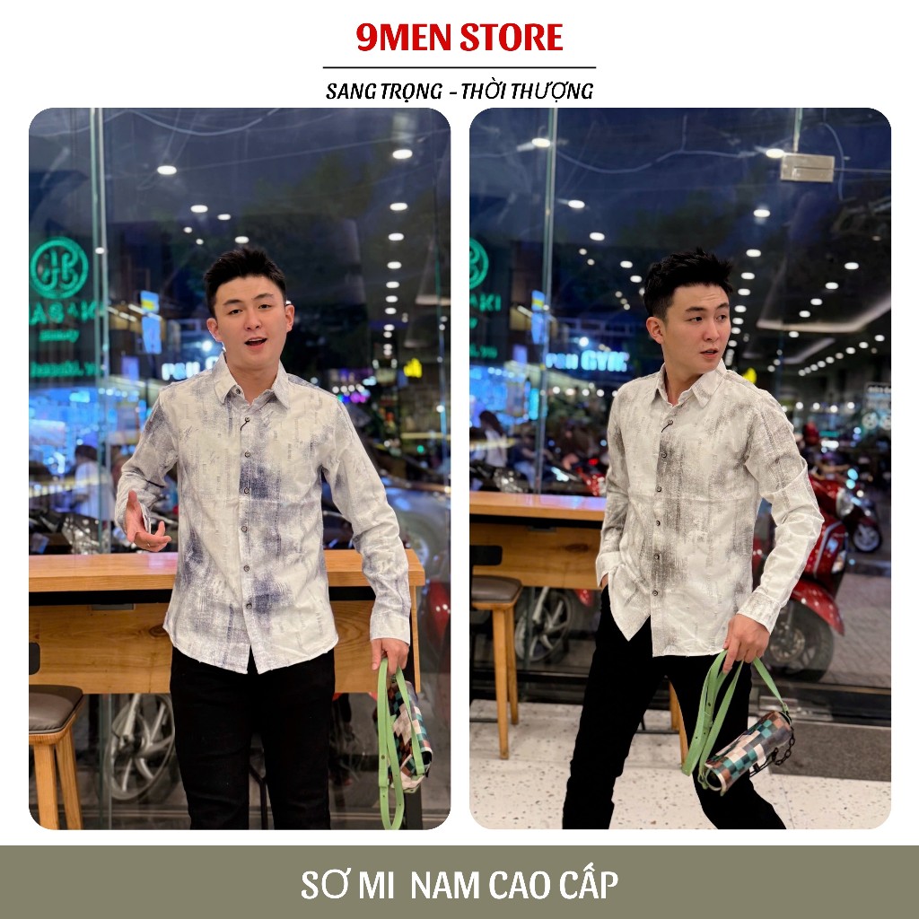 Sơ Mi Nam Trơn Vải Cotton Wash Hàn Quốc Cao Cấp Thấm Hút Mồ Hôi Sang Trọng 04