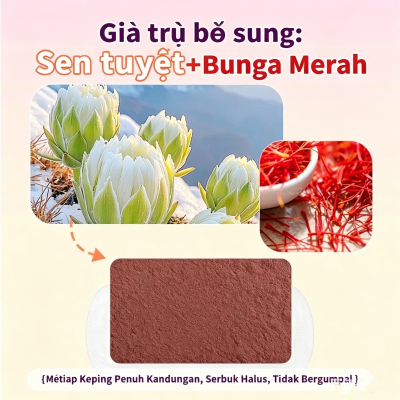 Miếng Dán Thảo Mộc Hoa Sen Tuyết Miếng dán chăm sóc vùng kín dành cho phụ nữ , khử trùng , sảng khoái và thoáng khí