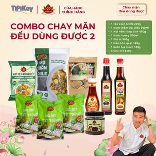 [Combo Chay 2] Tảo Xoắn 200g + Mắm Trái Điều + Hạt Nêm 450g + Nước Tương + Sốt Ớt + Mắm Ruốc + Sườn Lúa Mạch + 3 Chả Mít