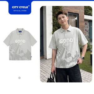 Áo thun phông polo cổ bẻ trẻ trung boxy Local Brand Chính Hãng City Cycle Áo Polo Good Vibe