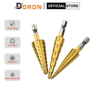 Bộ 3 mũi khoan tháp đa năng 4 -20mm Khoan Nhôm, Nhựa, Gỗ