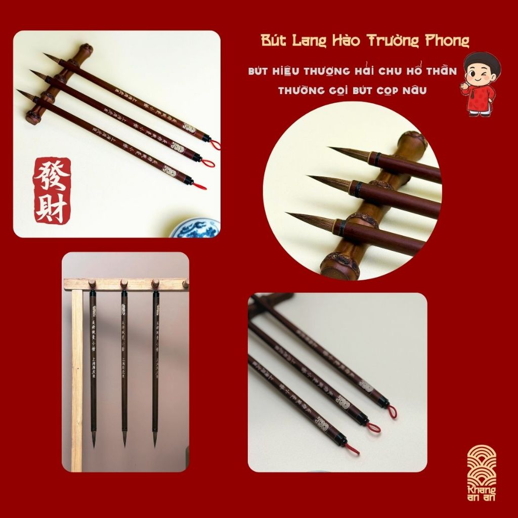 Bút Lông Thư Pháp (Con cọp nâu) thích hợp cho mọi đối tượng yêu thích Thư Pháp