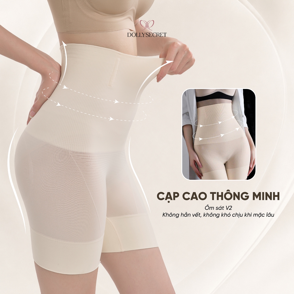 Quần gen bụng X LOCK định hình eo nâng mông DOLLY SECRET Có 4 Nẹp Định Hình Q08