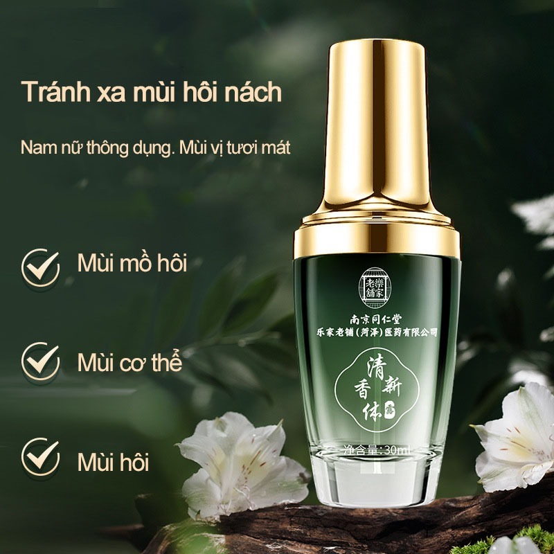 Xịt khử mùi nách [Chính hãng] 30ml Khử mùi, chống mồ hôi, khô thoáng cả ngày – Thơm lâu, lành tính cho da nhạy cảm