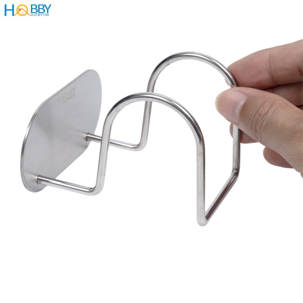 Móc treo dép nhà inox 304 gắn tường không khoan chịu 2kg – Hobby Home Decor MTD