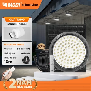 Đèn UFO Năng Lượng Mặt Trời Chống Chói MODI SOLAR Phiên Bản Nâng Cấp Ánh Sáng Trắng, Độ Sáng Cao