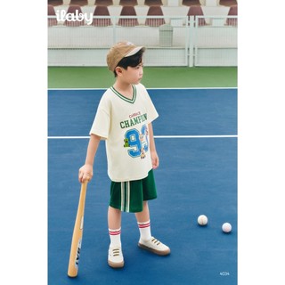Set đồ bộ bé trai ILABY HCM phong cách thể thao cổ V vải Cotton co giãn thoáng mát [4034]