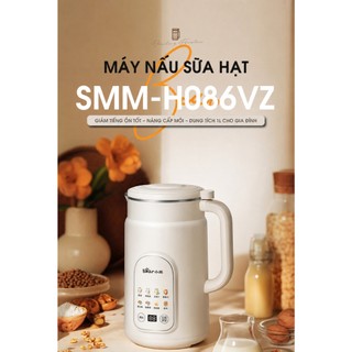 Máy làm sữa hạt 1L Bear SMM-HO86VZ, 8 Chế độ nấu, Lưỡi 12 cánh, Hẹn giờ, Xay sinh tố, BH 18 tháng
