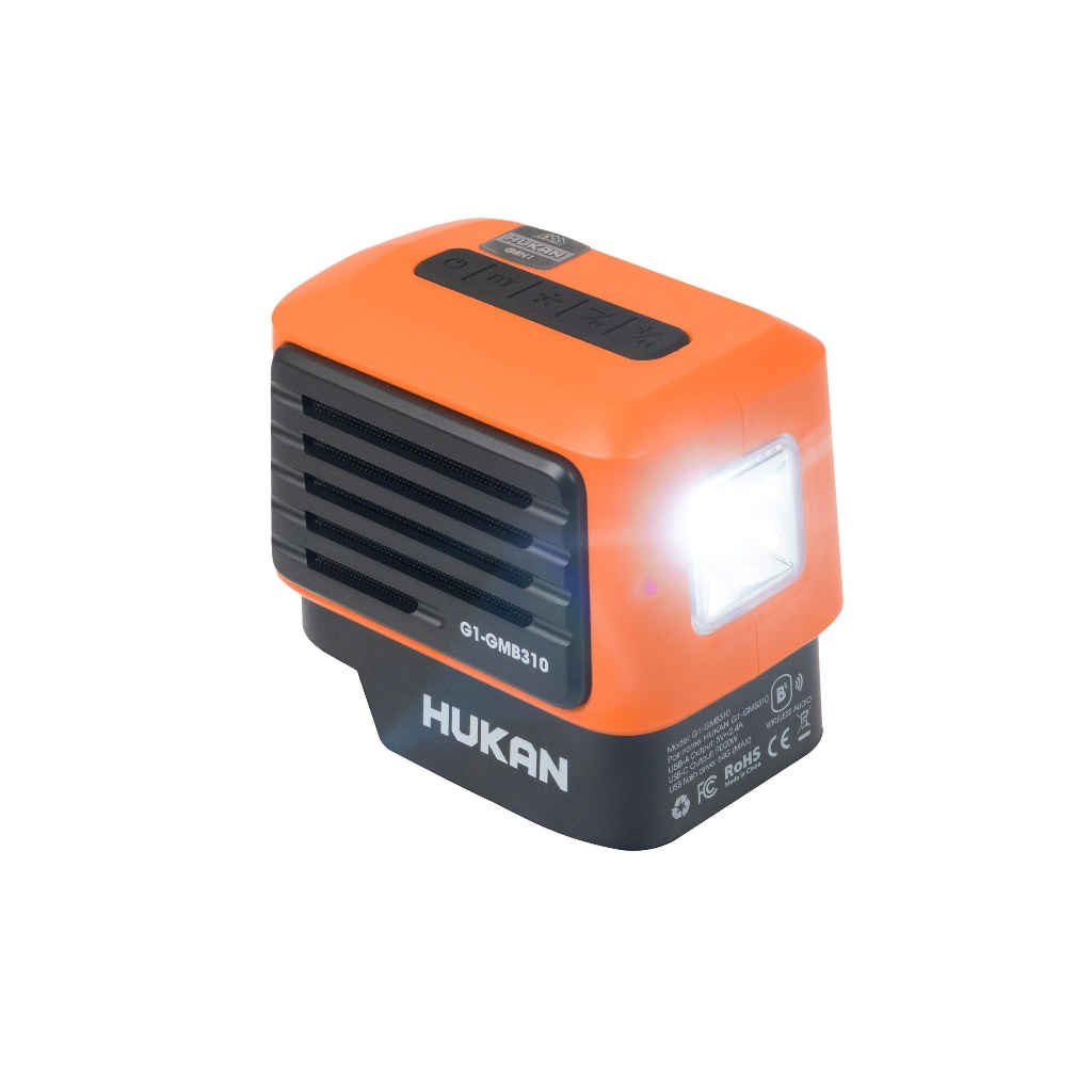 Thân Loa Bluetooth HUKAN ( GEN1) G1-GMB310 | Điện áp 21V |Sạc Nhanh PD20W | Đèn LED 3 Mức Kết Nối 10M Chính Hãng