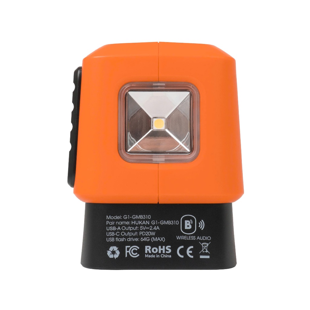Thân Loa Bluetooth HUKAN ( GEN1) G1-GMB310 | Điện áp 21V |Sạc Nhanh PD20W | Đèn LED 3 Mức Kết Nối 10M Chính Hãng