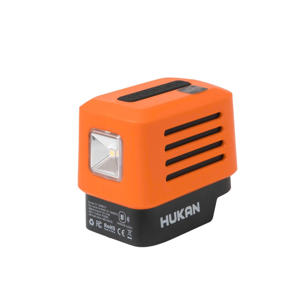 Thân Loa Bluetooth HUKAN ( GEN1) G1-GMB310 | Điện áp 21V |Sạc Nhanh PD20W | Đèn LED 3 Mức Kết Nối 10M Chính Hãng