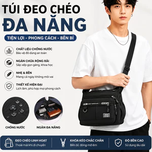 🔥Túi đeo chéo nam nữ phong cách trẻ trung đơn giản đựng đồ dùng cá nhân, túi đeo vai nhẹ. s216