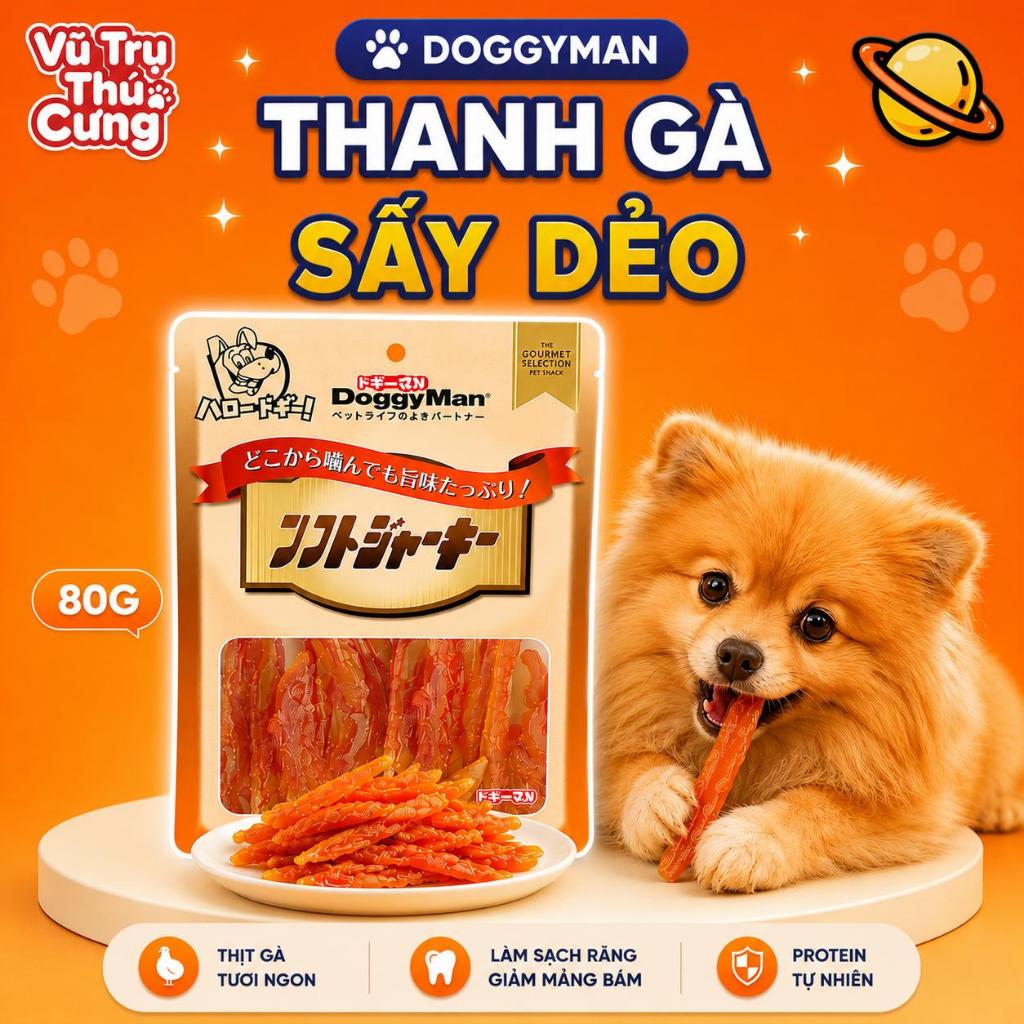 Thanh Gà Sấy Dẻo Cho Chó DoggyMan