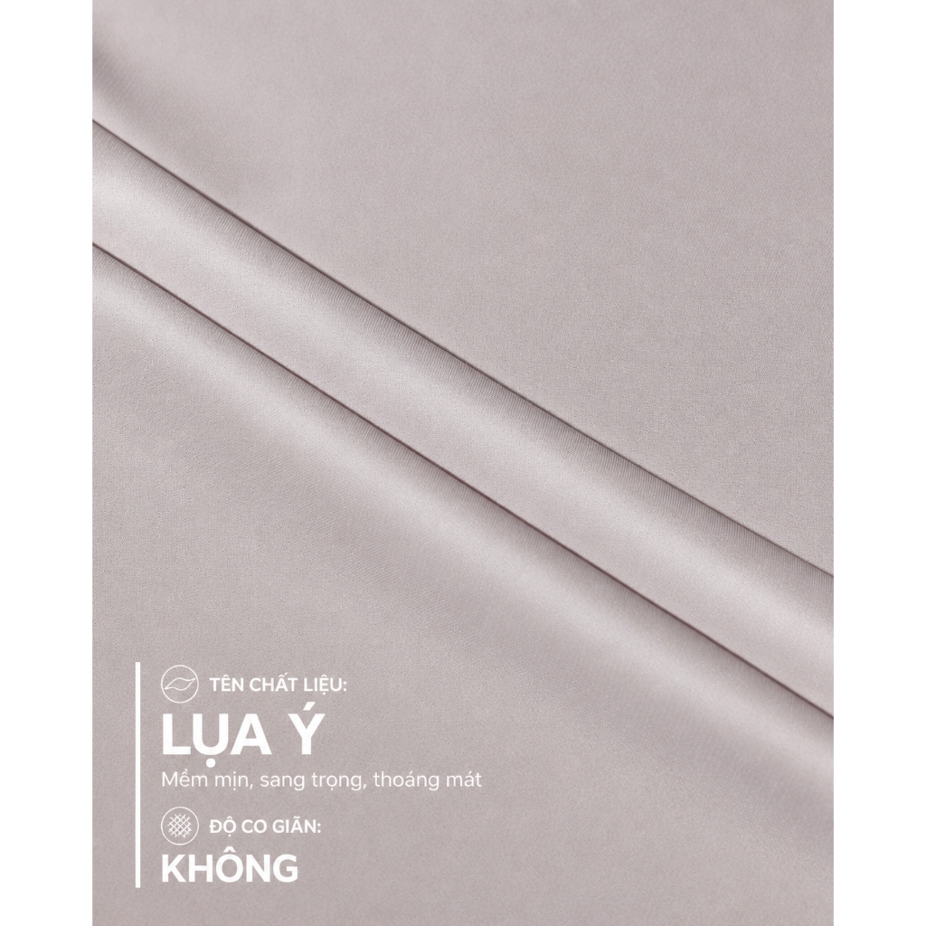 Áo Sơ Mi Nữ Chất Lụa Dáng Suông Tay Dài Kiểu Thắt Nơ Cổ Phía Sau Có Sẻ Giọt Nước Thời Trang GUMAC AF07029