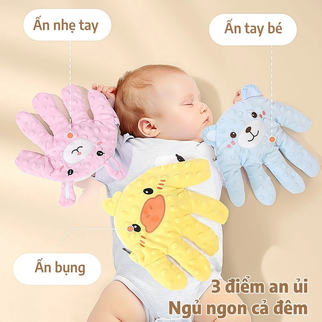 Bàn Tay Vỗ Bé Ngủ, Gối bàn tay chống giật mình, giúp bé ngủ ngon