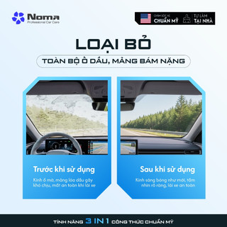 [TẶNG NOMA 692] Dung Dịch Tẩy Ố Kính, Cặn Canxi Ô Tô Tại Nhà Noma 911 Tặng Vệ Sinh Ghế Da Noma 692