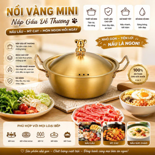 Nồi Mini Kèm Nắp Inox Cao Cấp – Nấu Lẩu, Mì Cay, Soup, Chảo Nấu Ăn Đa Năng, Dùng Được Mọi Loại Bếp