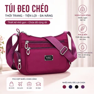 Túi Đeo Chéo Hộp Nam Vải Chống Nước, Túi Xách Nam Đeo Chéo Nhiều Ngăn Mẫu Mới Nhất Năm.132