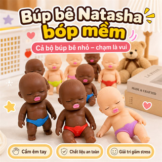Đồ chơi búp bê nhiều màu da, búp bê da nâu và da sáng, đồ chơi đóng vai cho bé