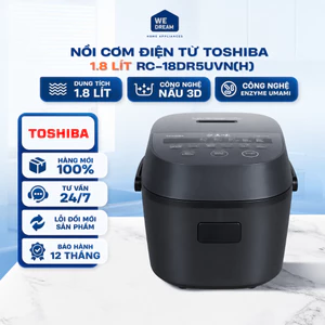 Nồi Cơm Điện Tử Toshiba RC-18DR5UVN(H) 1.8L - Hàng Chính Hãng