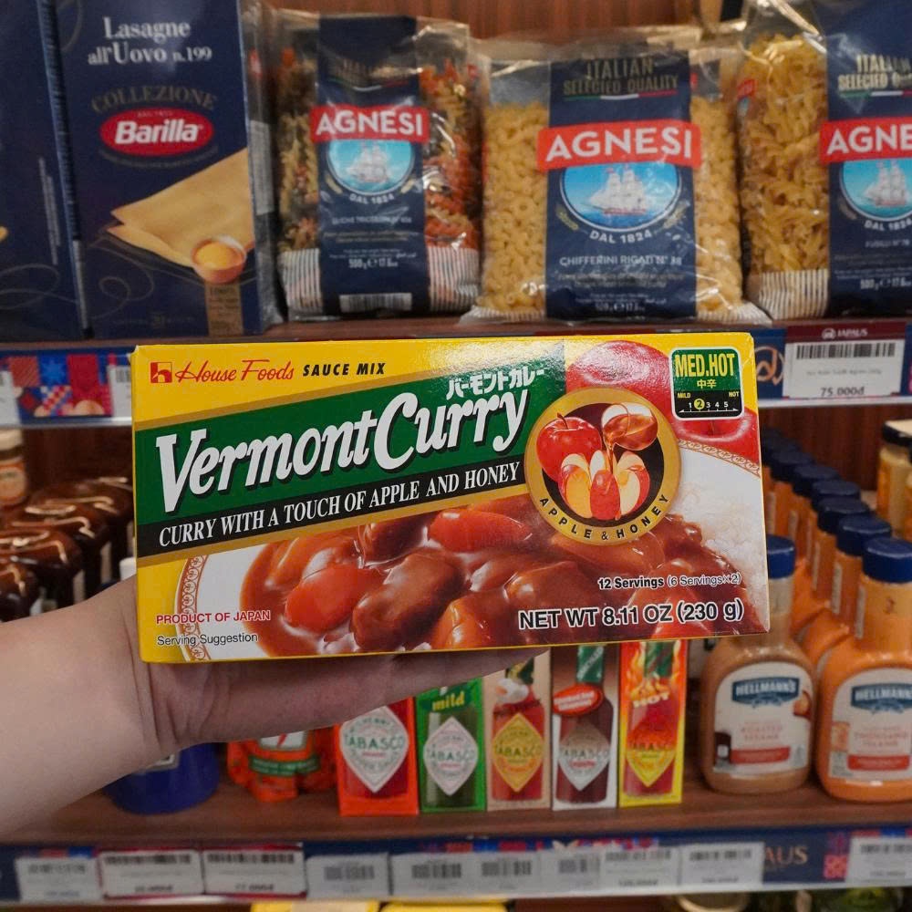 Viên Xốt Cà Ri Vị Táo Và Mật Ong Vermont House Foods 230g JAPAUS GOURMET
