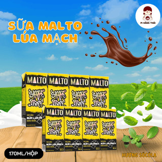 Sữa Malto Jelly Shake It Off hương vị socola Pi Hàng Thái thùng 48 hộp x 180ml