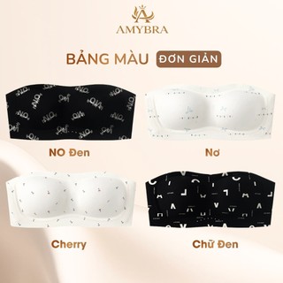 [ AMYBRA HOTTREND ] Áo Quây Ngực Đúc Su Không Gọng Mềm Mịn, Áo Ngực Không Dây Họa Tiết Xinh Xắn A620