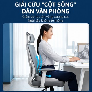 Đệm Ngồi Memory Foam YUMING Chữ W, Đệm Công Thái Học, Giảm Đau Lưng, Chống Tê Chân, Ghế Văn Phòng