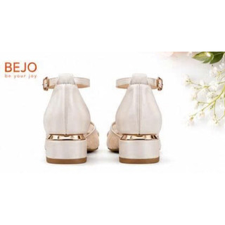 Giày Cưới Cô Dâu BEJO H78.01 Mũi Nhọn Phối Ren Thanh Lịch, Sang Trọng, Êm Chân Dễ Đi