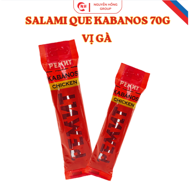Salami que Kabanos 70g - Salami, xúc xích que xông khói cao cấp, nhập khẩu chính hãng Nga, đồ ăn vặt