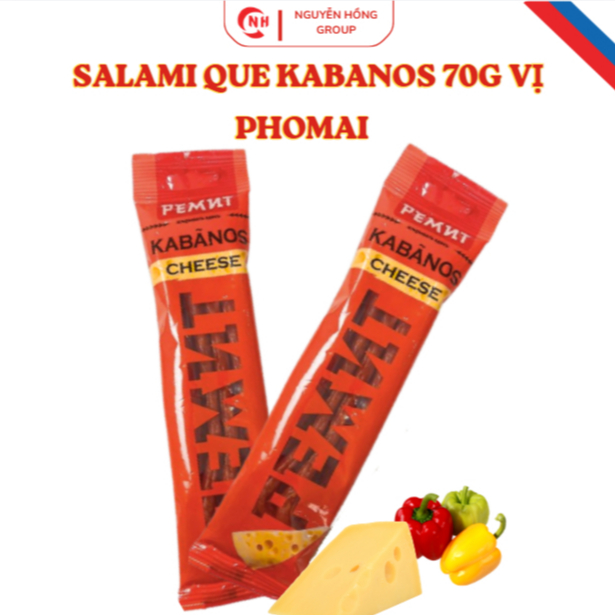 Salami que Kabanos 70g - Salami, xúc xích que xông khói cao cấp, nhập khẩu chính hãng Nga, đồ ăn vặt