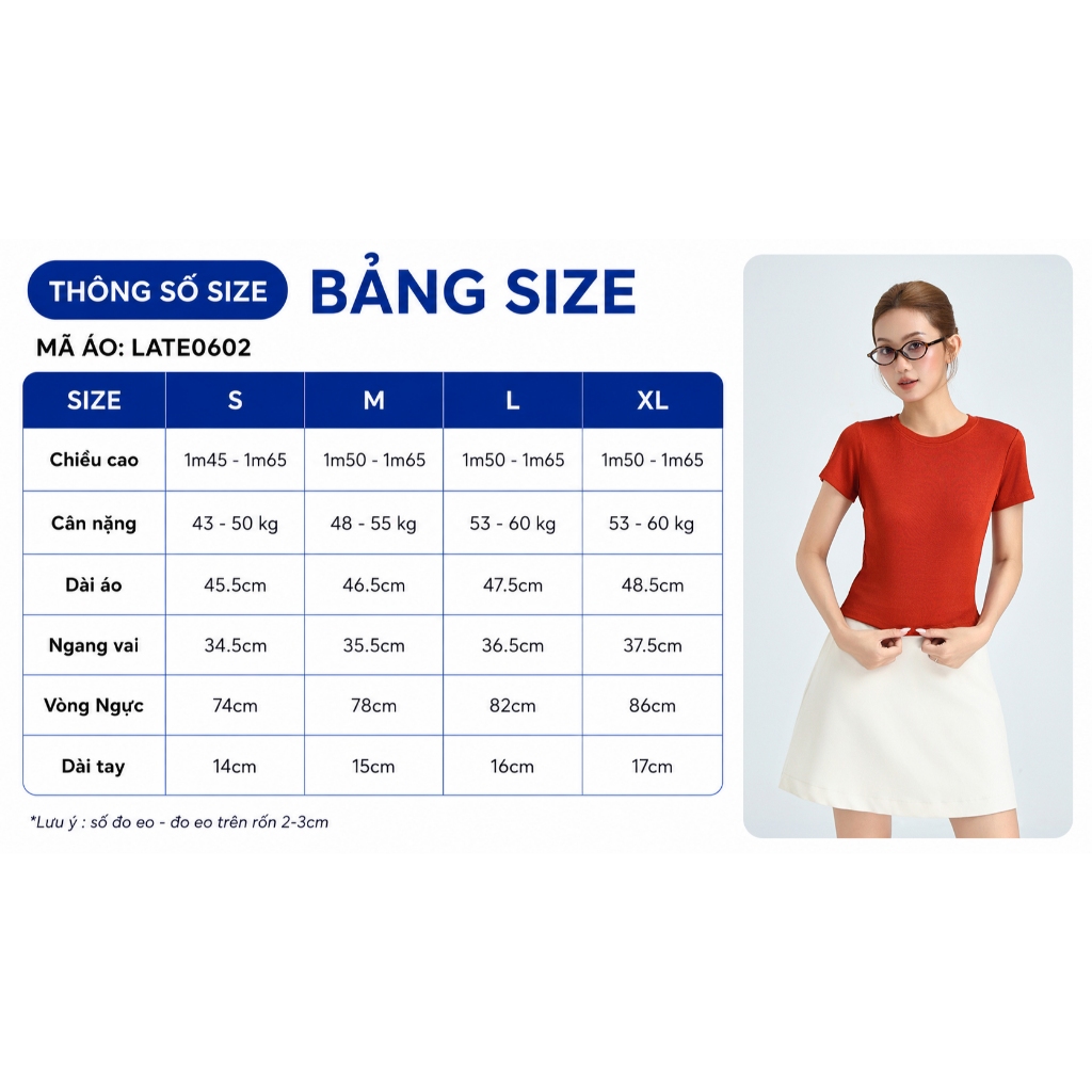 Áo Thun Trơn Babytee GUMAC Cổ Tròn Form Ôm Nhiều Màu Chất Thun Gân Co Giãn Siêu Tôn Dáng LATE0602
