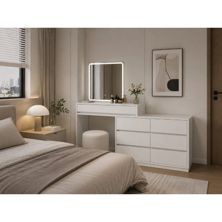Bàn Trang Điểm Kết Hợp Tủ 6 Học Kéo - M02
