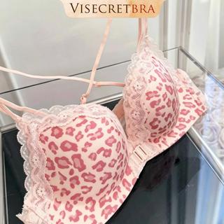VISECRETBRA  Áo Lót Bra Nữ Su Đúc Cài Trước Phối Viền Ren - Không Gọng Mút Đệm Dày Độn Nâng Quả Tạo Khe -- A-VN260554