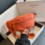 Túi bao tử đeo ngực size nhỏ gọn unisex basic đơn giản sức chứa lớn phù hợp đi chơi đi học kem đen cam hồng #s1005