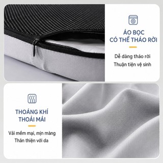 Đệm Ngồi Memory Foam YUMING Chữ W, Đệm Công Thái Học, Giảm Đau Lưng, Chống Tê Chân, Ghế Văn Phòng