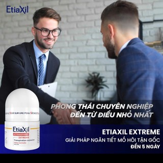 Lăn Khử Mùi Chuyên Sâu Etiaxil Détranspirant Extreme 15ml - Dành Cho Da Khỏe, Giảm Tiết Mồ Hôi
