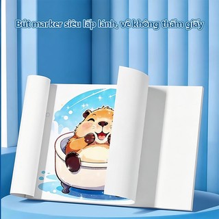 Màu Acrylic Marker Vẽ Nhũ Kim Tuyến học sinh Combo Ngòi 24/48/72 Màu Đầu Mềm Mịn An Toàn Cho Bé Tô Vẽ Handmade