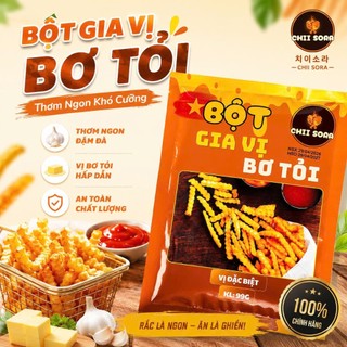 BỘT BƠ TỎI CHII SORA  Gói 99g – GIA VỊ RẮC  LÀ NGON, ĂN LÀ MÊ