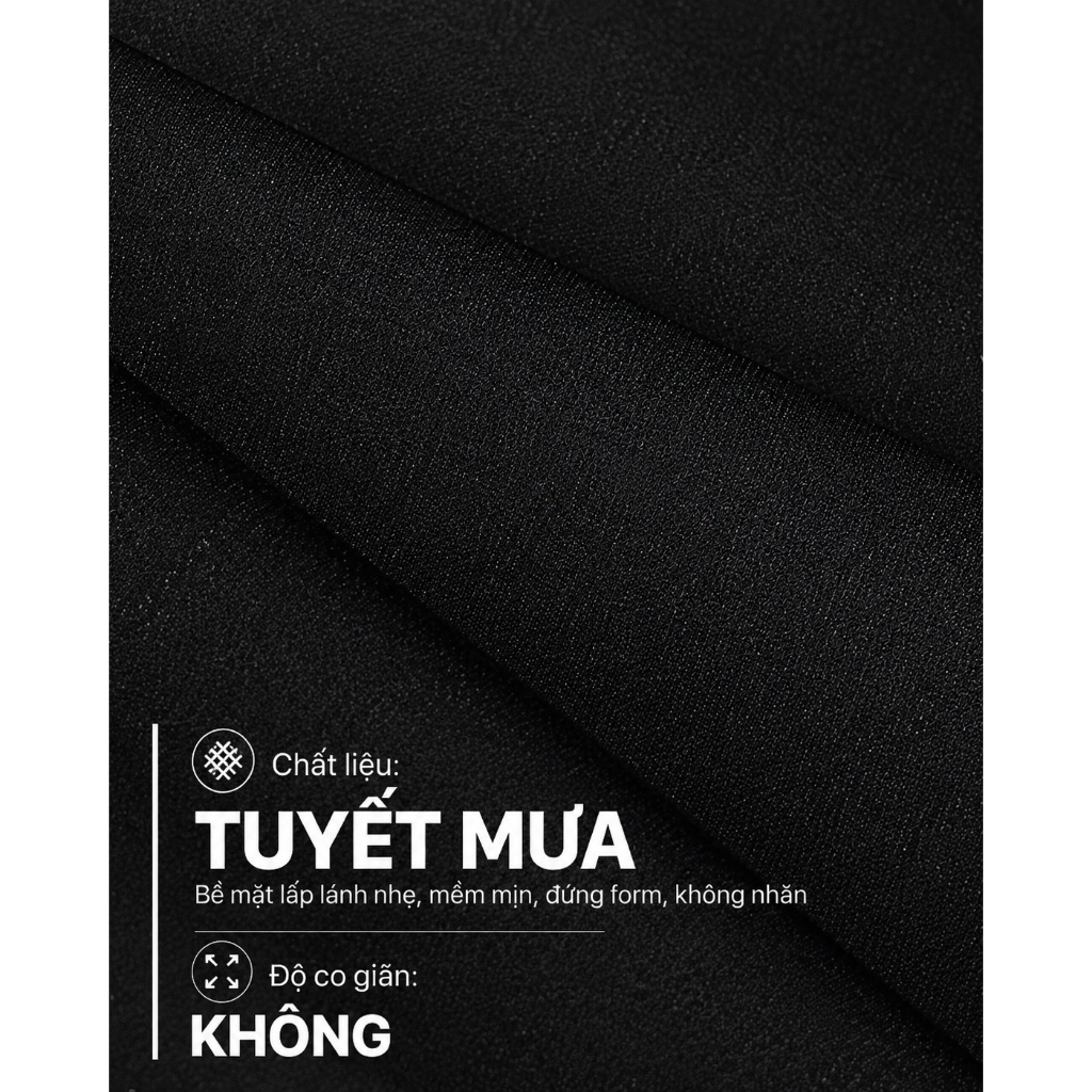 Quần Tây Nữ Ống Rộng Lưng Liền GUMAC Chiết Ben Tôn Dáng Chất Tuyết Mưa Mềm Đứng Form Thanh Lịch LQG05066
