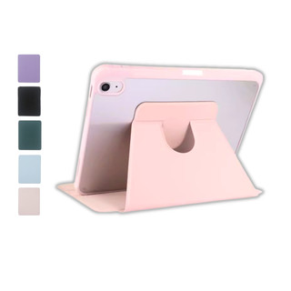 Bao da i pad Xoay Dọc 360 cho i pad Pro 11, Mini 6/7, Air 4/5/6/7, Gen7/8/9/10, Pro M4 - Có khe sạc bút, lưng trong suốt
