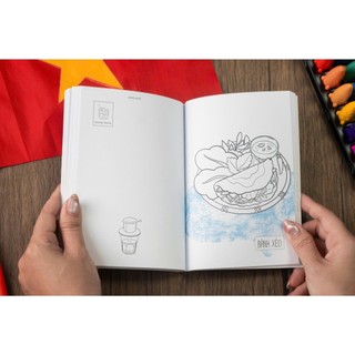Sách Tô Màu Postcard Yêu quá Việt Nam 112 trang Nét vẽ đơn giản dễ thương, phù hợp cho mọi lứa tuổi