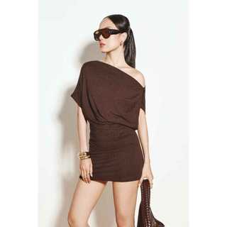 [N6] Đầm Ngắn Thun Ôm Lệch Vai Hera Dress, Chất Vải Thoải Mái, WDN176, SOME HOW STORE