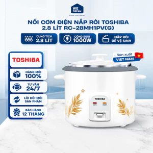 Nồi Cơm Nắp Rời Toshiba RC-28MH1PV(G) 2.8L - Hàng Chính Hãng