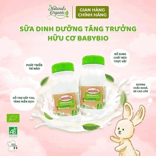 Lốc 6 Chai Sữa Dinh Dưỡng Tăng Trưởng Hữu Cơ Babybio 250ml Cho Bé 10-36 Tháng Tuổi - Natural Market