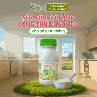Lốc 6 Chai Sữa Dinh Dưỡng Tăng Trưởng Hữu Cơ Babybio 250ml Cho Bé 10-36 Tháng Tuổi - Natural Market