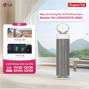 Máy lọc không khí LG PuriCare Aero Booster Pet AS55GGSY0.ABAE - Bảo hành Chính Hãng 12 tháng